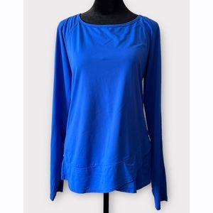 Tonic Active Womens Blue Long Sleeve Lightweight Athletic Top Size Medium